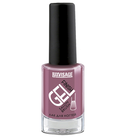 LuxVisage Лак для ногтей GEL finish тон 23 лилово-сливовый  9мл