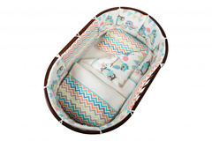 Комплект для кроватки Nuovita "Gufi", 6 предметов. (beige / бежевый)