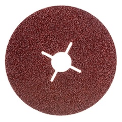 Круги фибровые гибкие ПРАКТИКА с центральным отверстием, 125 мм P  40  (5шт.) картонный по (645-396)