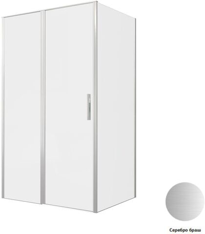 Allen Brau Priority 3.31032.BA + 3.31044.BA Душевой уголок, 120x90, цвет: нержавеющая сталь