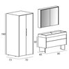 Cezares 55048 SPACE Полка подвесная 55048 Frassino scuro, 30x20x75