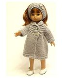 Вязаное пальто - На кукле. Одежда для кукол, пупсов и мягких игрушек.
