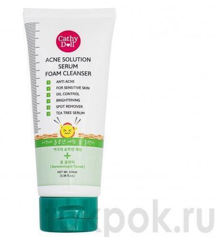 Пенка сыворотка для умывания Cathy Doll Acne Solution Serum Foam Cleanser, 100 мл