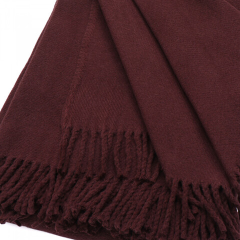 Плед 140x200 Schoner Wohnen Basics pflaume