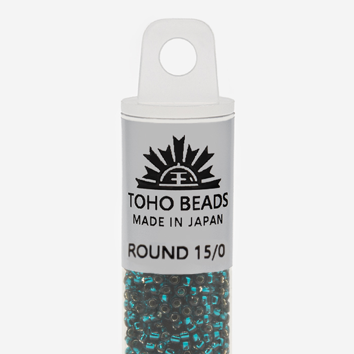 Японский бисер TOHO Round 15/0 (№27BD), с внутренним серебрением, прозрачный
