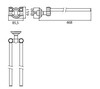 Emco Classic 0450 007 42 Полотенцедержатель, Emco, Classic Gold, двойной, поворотный, ширина, мм-468, глубина, мм-85.5, высота, мм-65.1, тип установки-настенный, крепеж-есть, цвет-золото