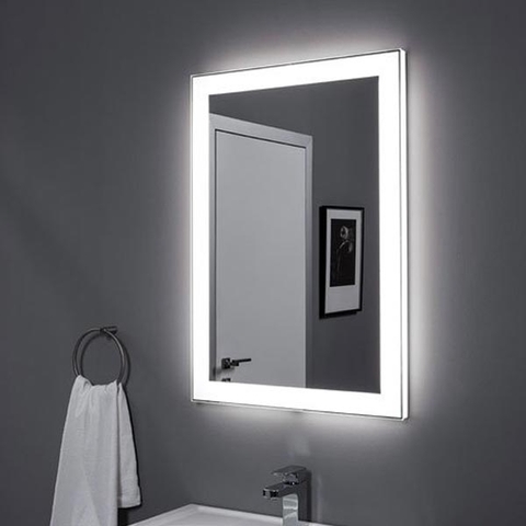 Aquanet 196636 Зеркало Алассио 9085 с LED подсветкой, 900х850x32 мм, инфракрасный выключатель (196636)