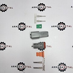 Разъем межжгутовой серии DEUTSCH DT 2-х контактный | DT06-2S+DT04-2P | Аналог