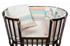 Комплект для кроватки Nuovita "Gufi", 6 предметов. (beige / бежевый)