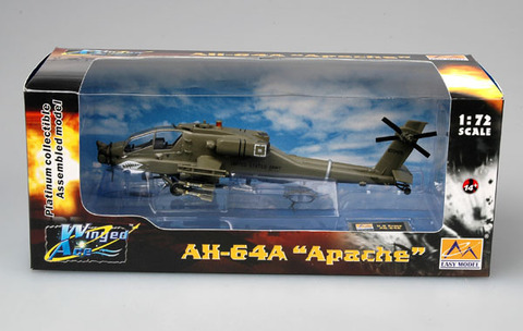 Модель Американский Вертолет AH-64A Apache масштаб 1:72