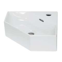 Sanita luxe LIN35SLWB01 LINE 35 Умывальник угловой ВКС Белый S1 (WB.CR/Line/35-C/WHT.G/S1) фото