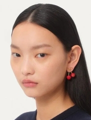 Серьги ювелирные ДВЕ ВИШНИ НА ВЕТОЧКЕ style by VALENTINO