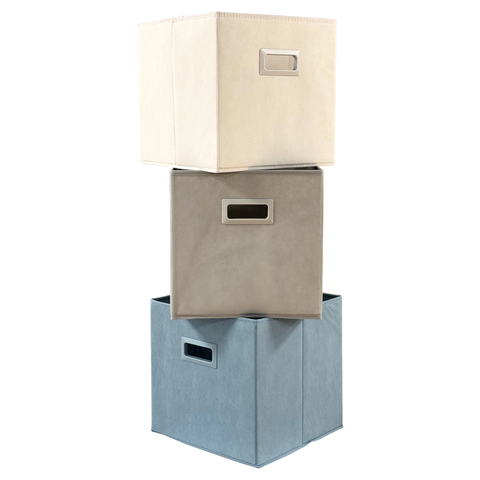 Корзина Förvaringskorg, белый, полиэстер, картон