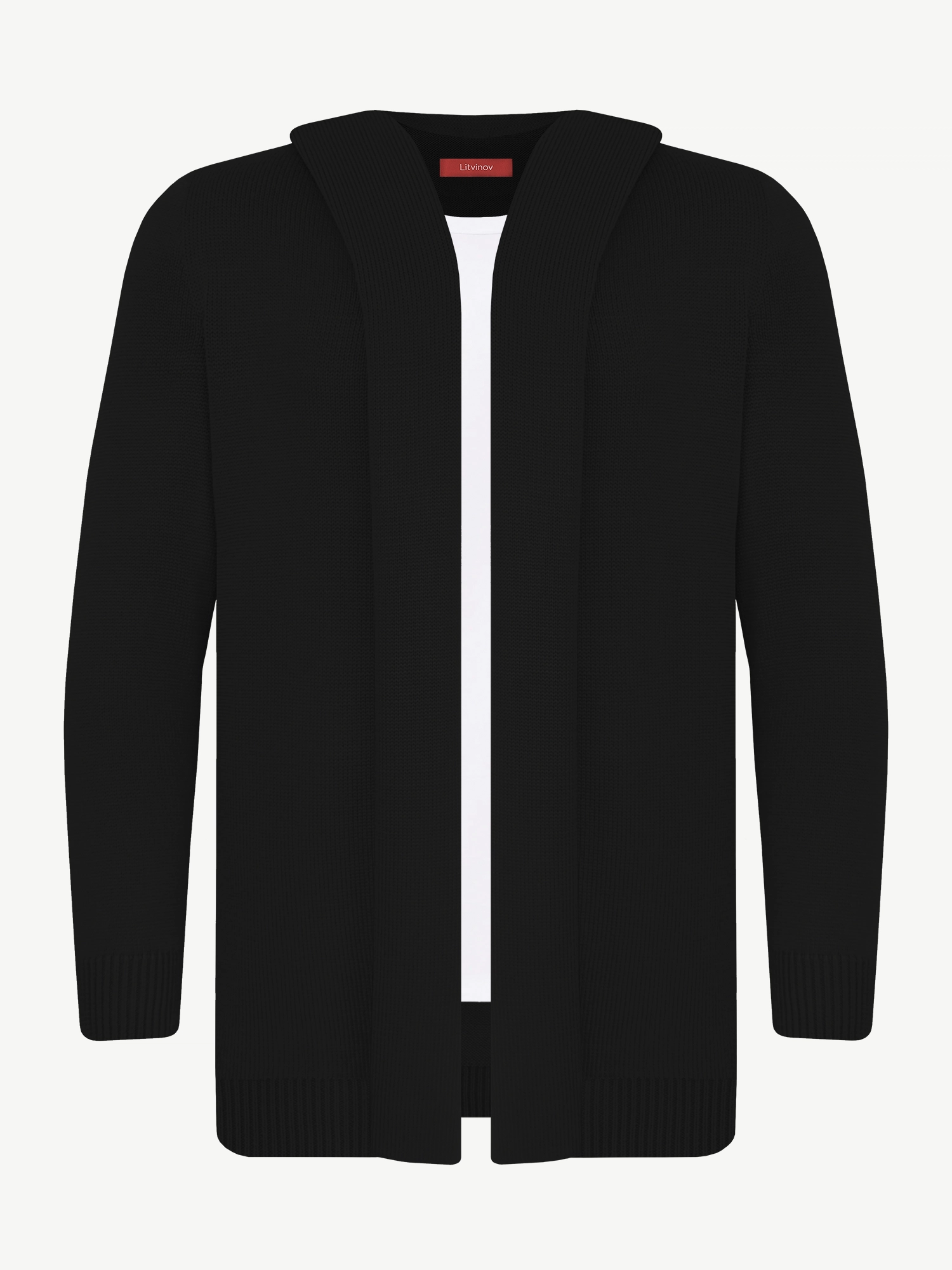 Кардиган с капюшоном из шелка