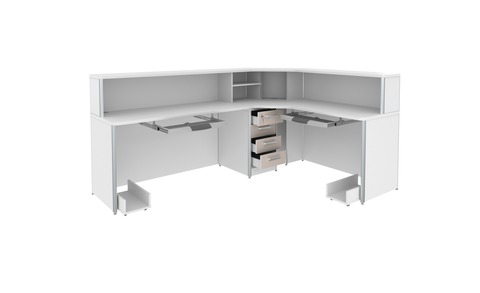 Наборы мебели для КДЛ по ТУ 9452-013-13305037-2010. Пост медсестры на несколько рабочих мест Лабромед