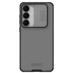 Чехол прозрачный тонированный от Nillkin для Samsung Galaxy S25 FE, серия CamShield Pro Case (сдвижная шторка для камеры)