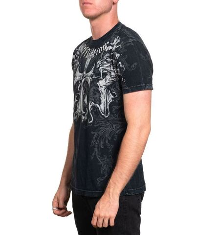Affliction | Футболка мужская Jump Tee Black A25876 слева