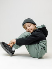 джемпер  для мальчика  КР 302162/хаки 5107 к612