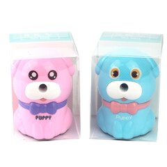 Точилка механическая Alingar "Собачка", 1 отверстие, пластиковый корпус, индивидуальная упаковка, 70*90*105 мм