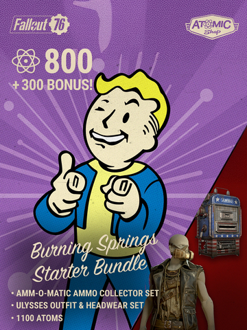 Fallout 76: Burning Springs Starter Bundle (для ПК, цифровой код доступа)