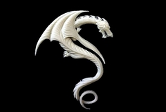 Силиконовый молд Дракон №3 Ледяной дракон ( Игра престолов)