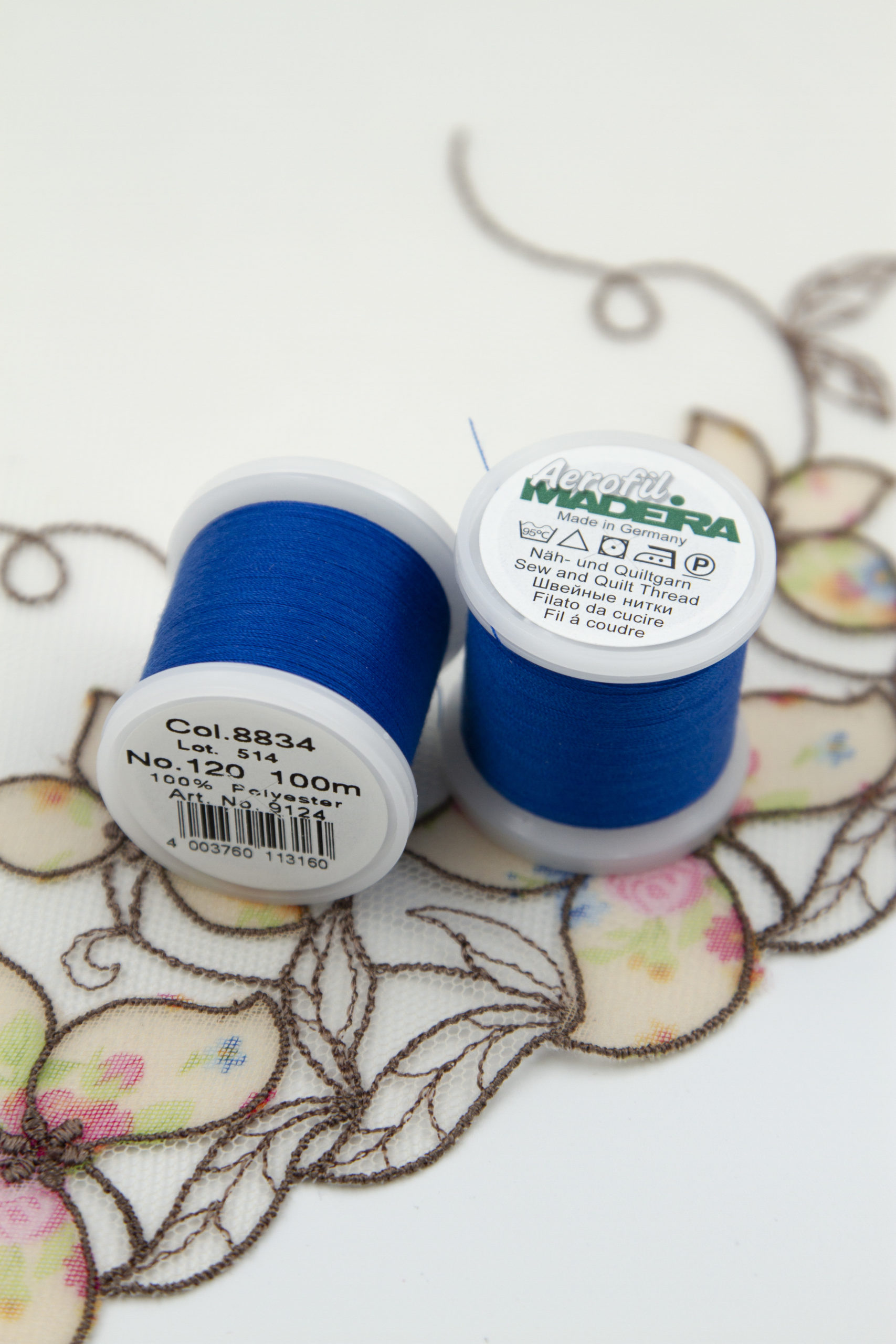 Нитки швейные Madeira aerofil №120 Col. 8834 васильковый (100 м)