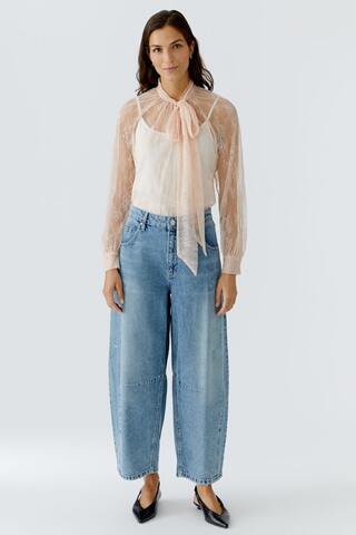 Oui Блуза кружевная с воротом-бантом