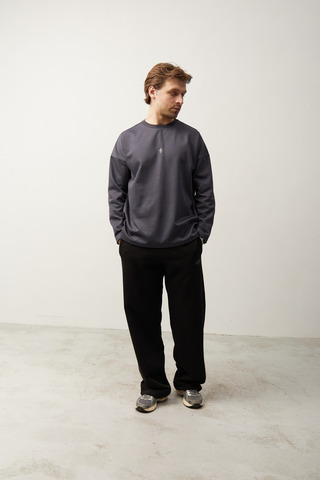 Лонгслив графитовый