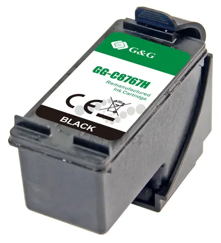 Картридж струйный G&G, аналог HP C8767HE/№130 черный 860стр. с чипом