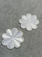 Термоаппликация, р. 4 см, белый