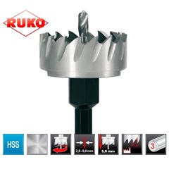 Коронка по металлу 26,0x10мм HSS-G S=10мм Ruko 128026