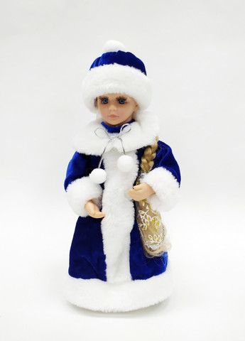 Снегурочка в синей с белым шубе и шапке 30см Triumph Nord