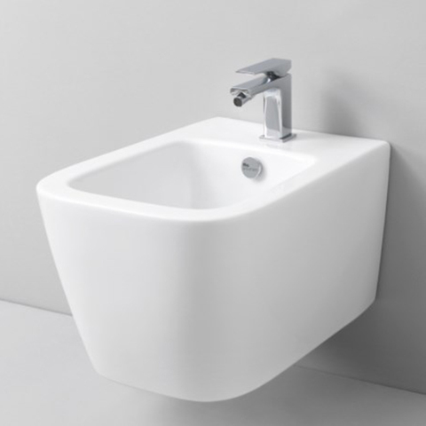 ASB001 01 00 Artceram A16  Биде подвесное  36х52 см, с 1 отв под смеситель, с креплениями,  цвет белый.