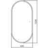 Abber AG6303SL-1.2 Зеркало Kontur AG6303SL-1.2 с подсветкой, сенсорный выключатель, диммер