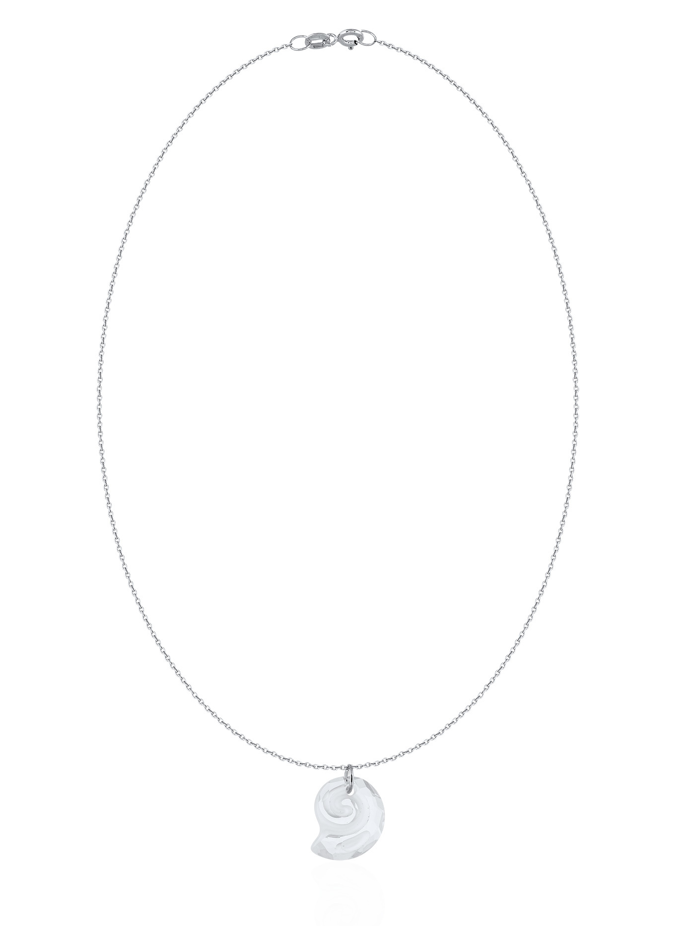 Ювелирная серебряная подвеска с кристаллом Swarovski