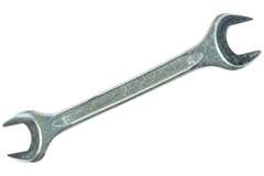 БИБЕР 90610 Ключ гаечный рожковый, кованый, оцинкованный 17х19мм (6/240)