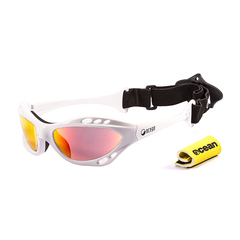 Очки Ocean Cumbuco белые/оранжевые линзы