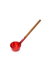 Набор OXY-M-4 RED Ушат 5л + черпак 0,2л ручки бамбук + песочные часы