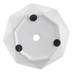 Горшок цветочный rhombus, 13,5 см, матовый белый