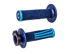 Грипсы ODI EMIG PRO V2 LOCK-ON 4 и 2-х тактных Blue Husky/Cyan