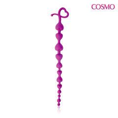 Анальная цепочка  «COSMO» (L 280 мм D 16x20x27 мм) фиолетовый