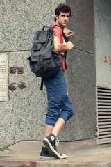 Винтажный рюкзак из ткани Virginland Vir-55 Gray