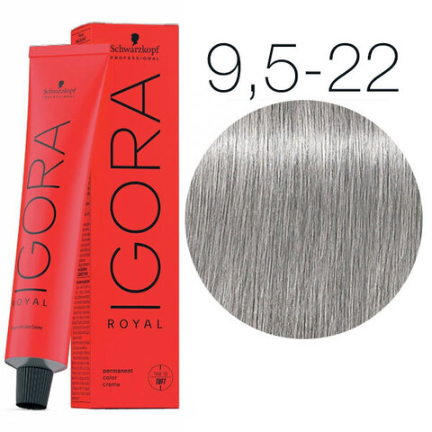 Schwarzkopf Igora Royal New 9,5-22 (Светлый блондин пепельный экстра) - Краска для волос