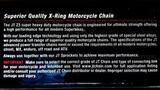 Мотоцепь JT 520 Z3 JTC520Z3-120RL мото цепь с сальниками X-Ring