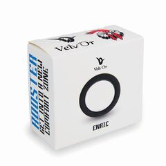 Черное эрекционное кольцо для пениса и мошонки Rooster Enric - 