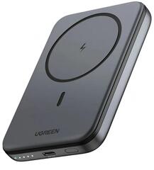 Беспроводная зарядка портативная UGREEN PB560 (25866) 5000 Magnetic Wireless Power Bank 15W, серый