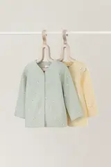кофточка для новорожденных  К 300450-2уп/маленькие овечки,поле с ромашками
