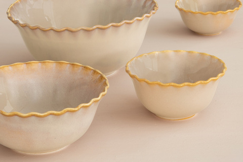 Салатник 16см Easy Life Onde песочный