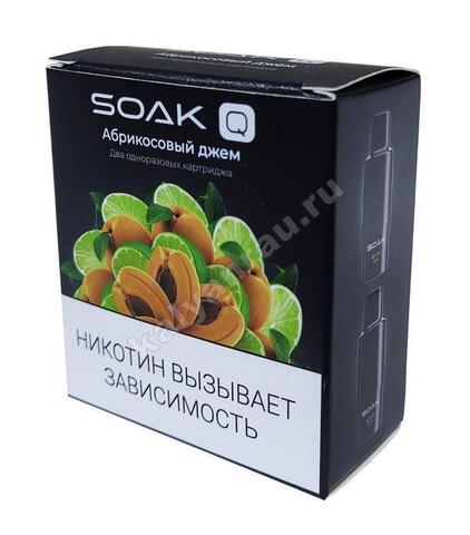 Картриджи SOAK Q 1500 затяжек - Абрикосовый джем (Apricot Jam)