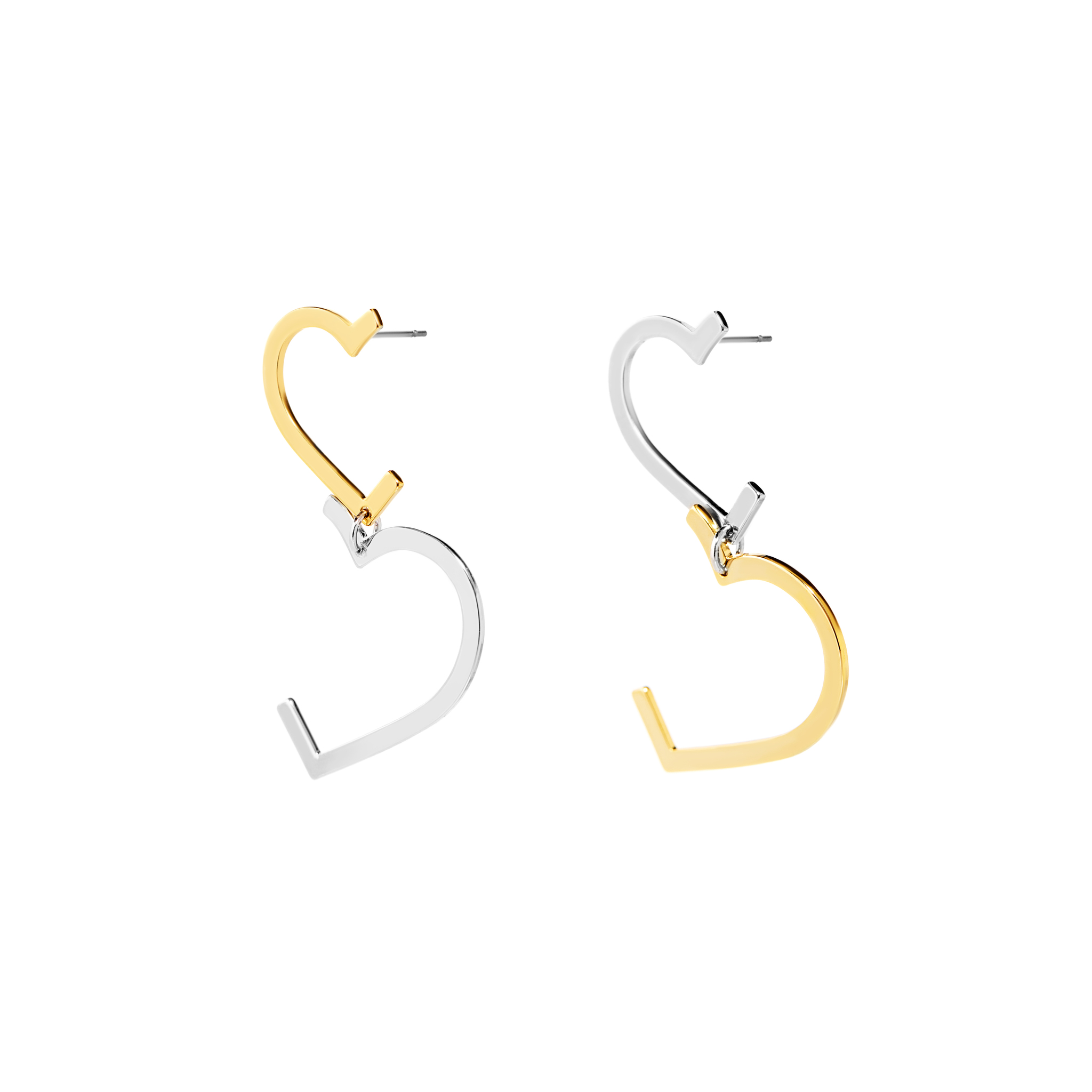 

Серьги Bicolor Half-heart Earrings